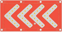 Prolutech Signage Accessories in Orange Colour with Width 85cm