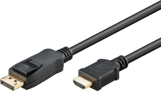 Goobay 80519 Кабел DisplayPort мъжки - HDMI мъжки 1m Черен