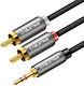 Cabletime 3.5mm Male - 2x RCA Male Black 5m CT-AV314-P12G