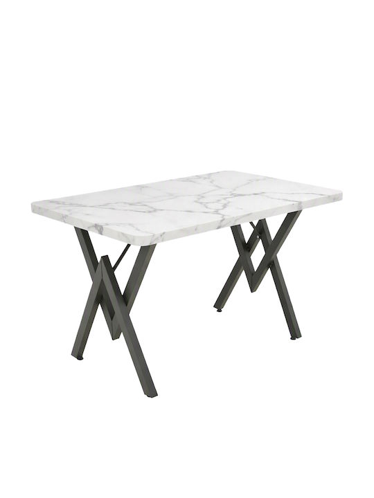 Vertex Esstisch Für Speisesaal Holz Mit Metallr...
