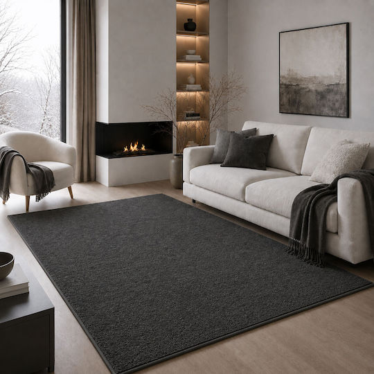 Deluxe Χαλί Ορθογώνιο Γούνινο Γκρι 240x300cm