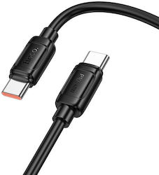 Hoco USB Typ-C Kabel Männlich - USB-C 240W Schwarz 1m X115 Hoco USB Typ-C Kabel Männlich - USB-C 240W Schwarz 1m X115