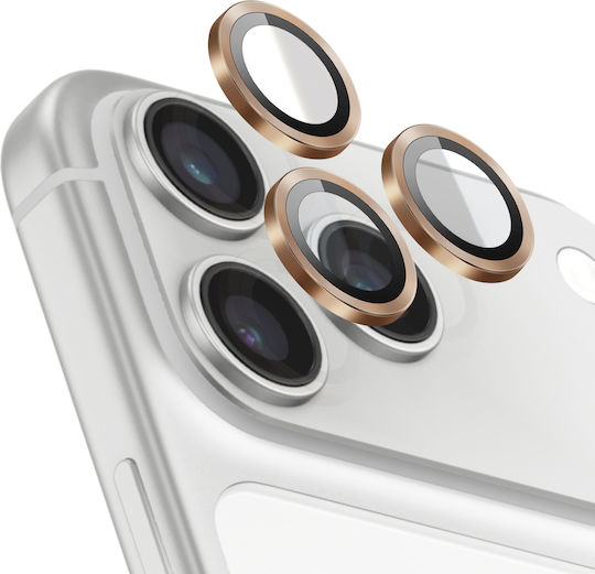 Zanaé Protecție Cameră Iphone 17 Pro 17 Pro Max Sticlă Securizată Aurie