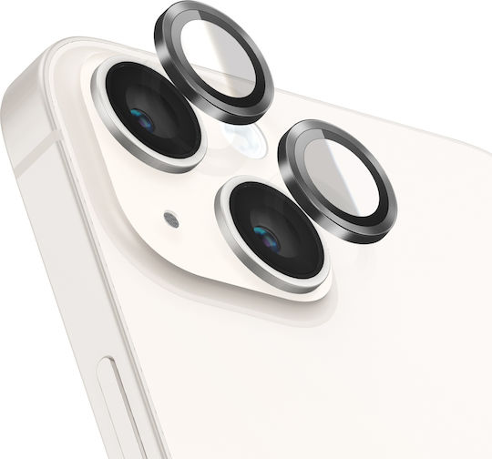 Zanaé Protecție Cameră iPhone 14 14 Plus Sticlă Temperată Aluminiu Negru