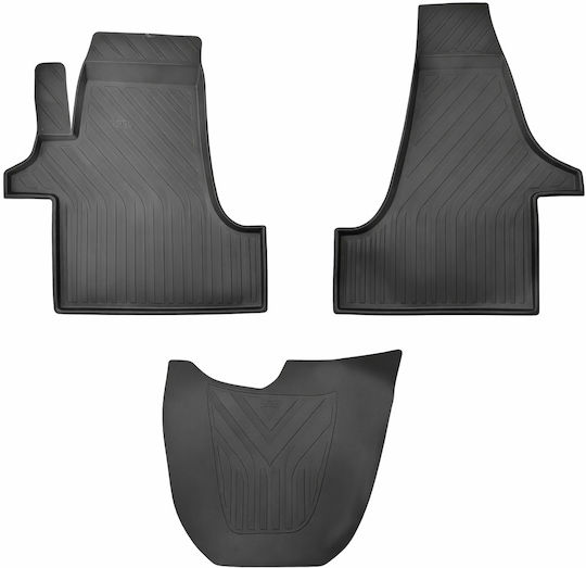 Autopataki Ластичени Килими За Кола Car Mats Съвместими С Фолксваген Транспортьор T5 6 7 2003-до Днес 3 Бр
