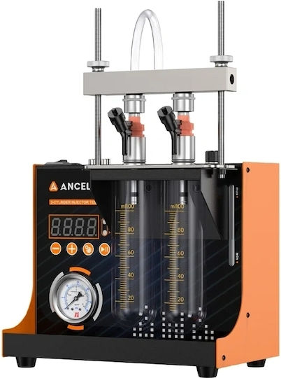 Тестер и почистващ препарат за инжектори за мотоциклети Ancel Jc200 6v/12v 100-9900 Rpm Тест за уплътнение и атомизация Дигитален екран