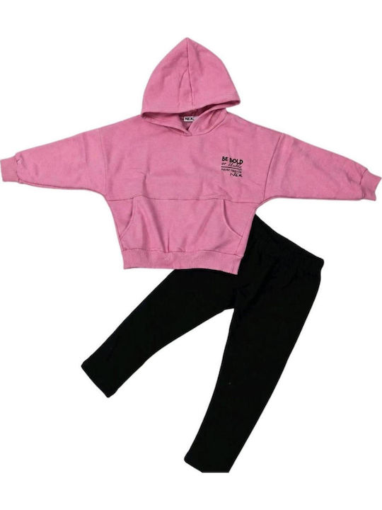 Nek Kids Wear Детски Комплект Анцуг Розов 2 Бройки