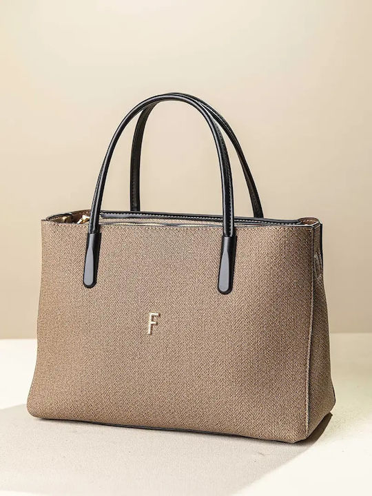 Fragola Women's Tote Bag Apricot Fishbone