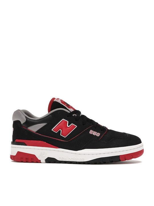 New Balance 550 Herren Sneakers Schwarz Rot