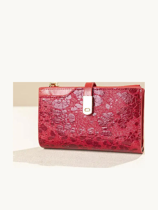 Fragola Large Women's Wallet Red drops