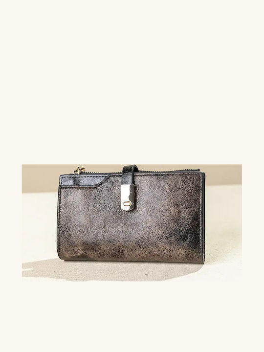 Fragola Large Women's Wallet Dark Coffee Clouds