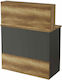 Hanah Home Professional Reception Desk W90xD44.5xH110cm