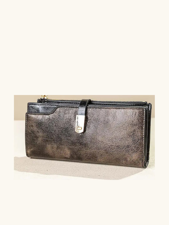 Fragola Large Women's Wallet Dark Coffee Clouds