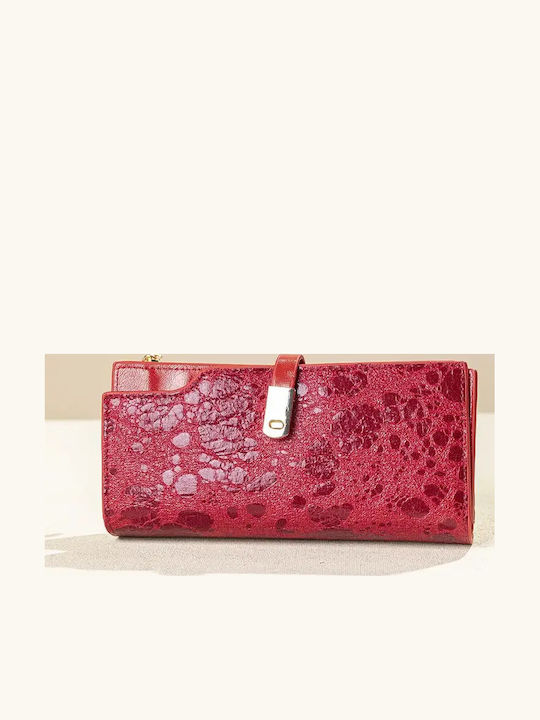 Large Women's Wallet Red drops