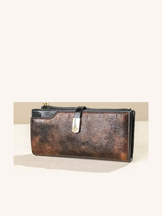 Fragola Large Women's Wallet Dark Brown Clouds