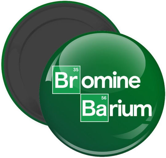 Breaking Bad Parody Bromine Barium Магнитче За Хладилник Кръгло С Размер 5см