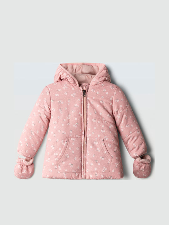 Evita Kinderjacken & Winterjacken Lässig Kurze mit Kapuze Rosa