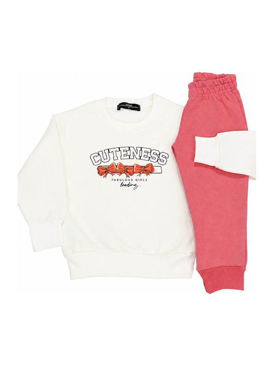 Kids Tracksuits Ecru Set