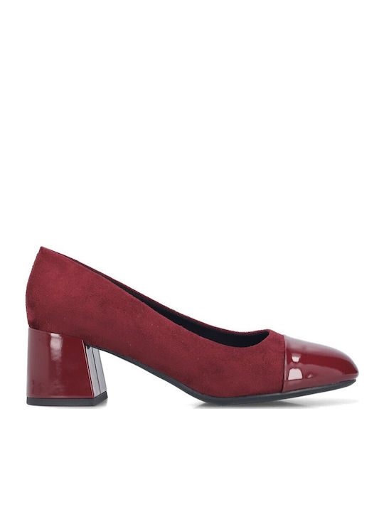 Pumps Mit Mittelhohem Burgundischem Absatz