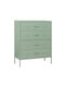 Sertar De Birou Metalic Verde Pastel 80x45x115cm
