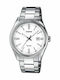 Casio Men's Battery Watch with Silver Metal Bracelet