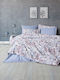 Mc Decor Σετ Κουβερλί Υπέρδιπλο Μπλε 230x250cm 3τμχ