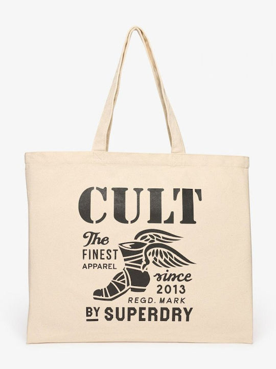 Superdry Unisex Τσαντα Shopper Μπεζ Y9110279a-h8x Natural Brown Black