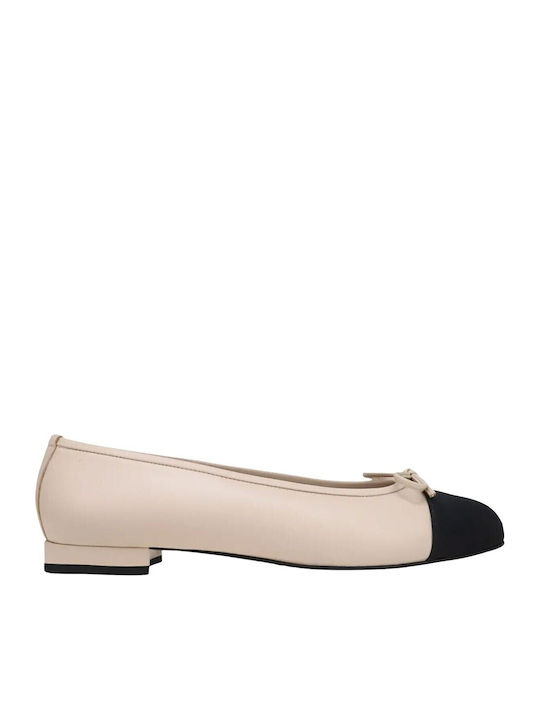 Kalogirou Leder Damen Ballerinas Schwarze