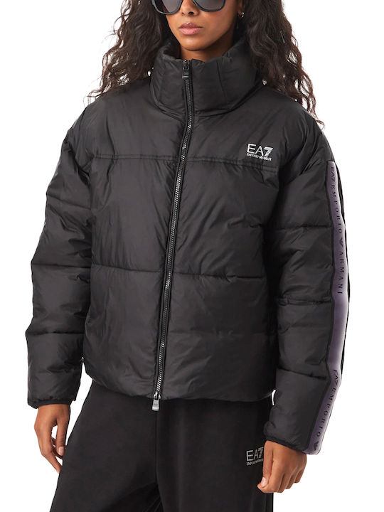 Women's Puffer Jacket for Winter Black