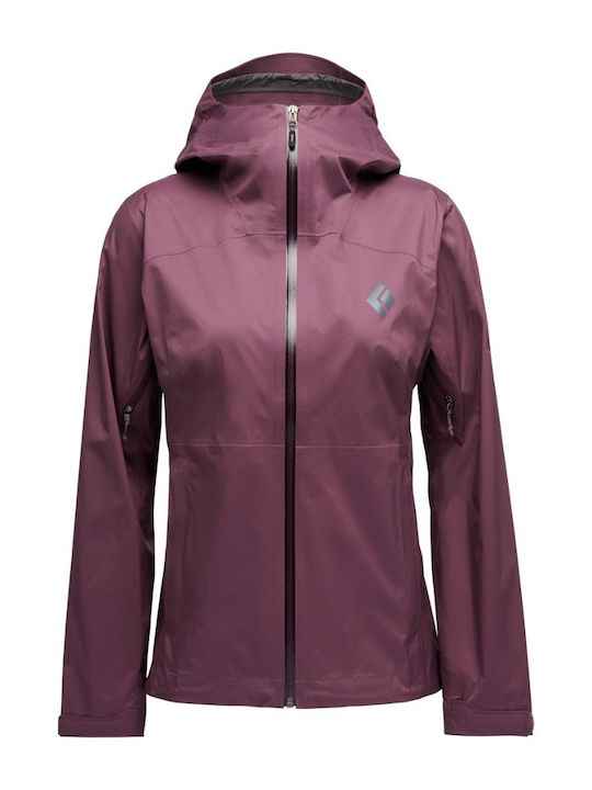 Stretch Shell Women's Jacket for Winter Dusk Violet