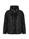 Дълго Дамско Puffer Якето За Зима Черно 8604.4007.Н-black