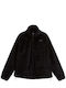Osito Evolve Fleece Damen Strickjacke mit Reissverschluss Schwarz