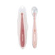 Nattou Baby Set of Silicone Spoons with Case Pink 2 Pieces