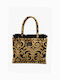 Cassandra Medium Fabric Women's Tote Bag Gold