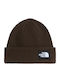 Salty Beanie Unisex Strickmütze in Braun Farbe