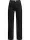 Celestino Γυναικείο Τζιν Ψηλόμεσο Wide Leg Loose Fit Μαύρο