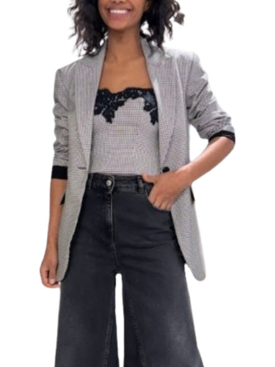 Twinset Women's Blazer Black White