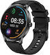 SW-6 Smartwatch με Παλμογράφο (Μαύρο)