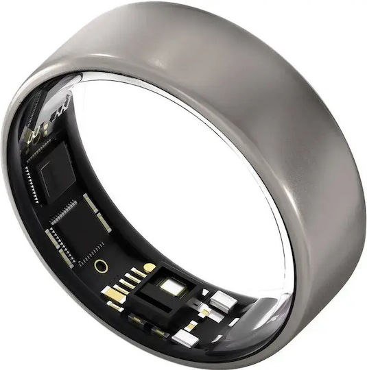 Ultrahuman Air Intelligente Ringe 18.8mm Wasserdicht mit Herzfrequenzsensor Rohes Titan