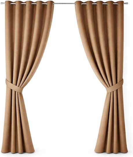 Atmosphera Perdea Cu Capse Culoare Scorțișoară 140x260 cm