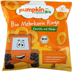 Pumpkin Organics Кръгли Снаксове с Морков и Манго Био за 8+ Месеца Pumpkin Organics Кръгли Снаксове с Морков и Манго Био за 8+ Месеца