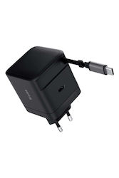 Trust Încărcător cu Cablu Integrat GaN cu Port USB-C USB-C 65W Power Delivery Negru (Maxo) Trust Încărcător cu Cablu Integrat GaN cu Port USB-C USB-C 65W Power Delivery Negru (Maxo)