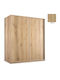Doppeltür Kleiderschrank Schieben Latte 200x60x233cm