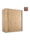 Doppeltür Kleiderschrank Schieben Kastanie 200x60x233cm