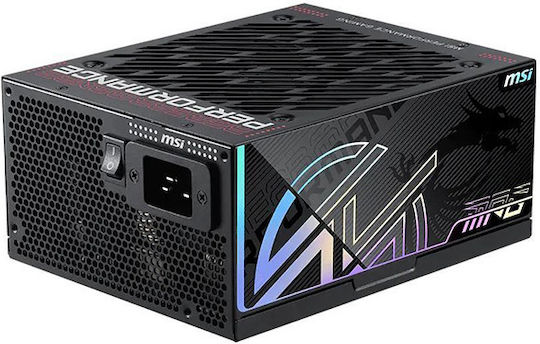MSI MPG Ai1600TS 1600W Schwarzes Netzteil für Computer Vollständig Modular 80 Plus Titan
