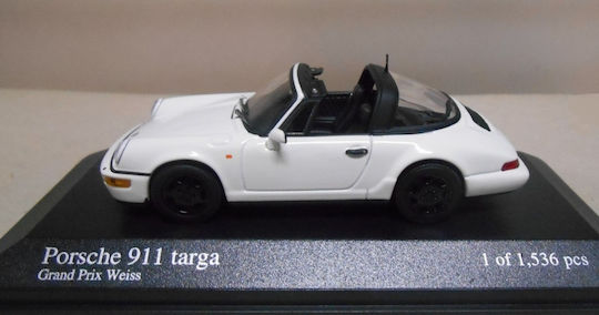 1/43 Porsche 911 964 Targa 1991 Statische Modelle in Grand Prix Weiß