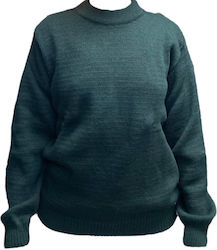 Pullover Lupetto Neck Thick Knit Khaki