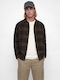 Long Sleeve Shirt in Wide Fit Checked Dark Green