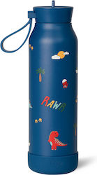 Citron Παγούρι Θερμός Δεινόσαυρος 500ml Μπλε