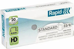 Rapid Capse Standard 23/6 2-20 Foi Cutie 1000 Bucăți Rapid Capse Standard 23/6 2-20 Foi Cutie 1000 Bucăți